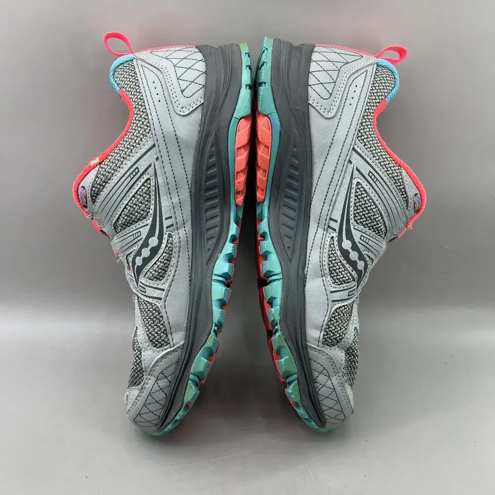 Saucony Excursion TR9 Trail Running Shoes Women 9.5 Wide Gray Comfort Sneakers